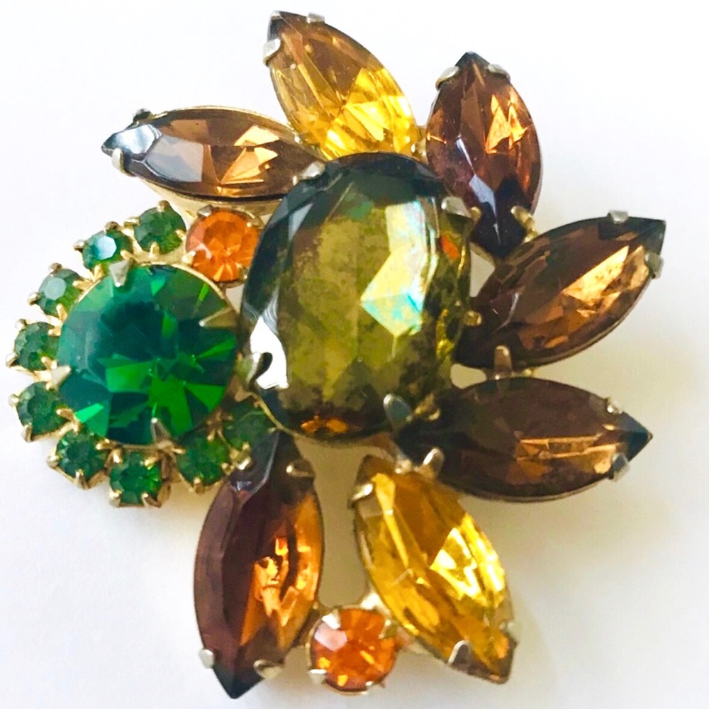 MCM Vintage Rhinestone Brooch